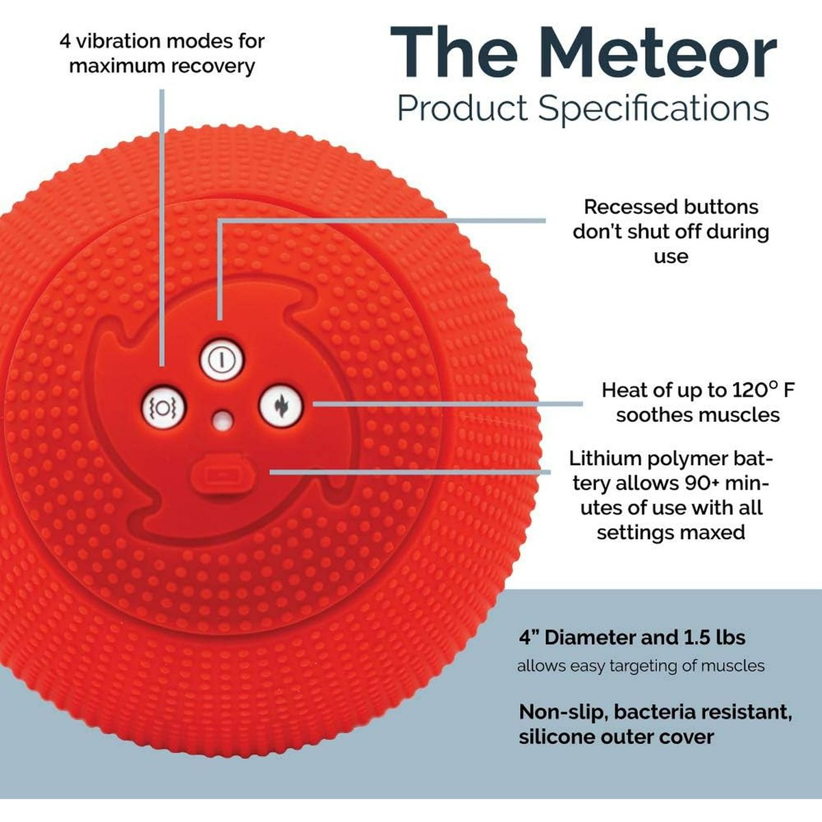 MyoStorm Meteor 2.0 Vibration Massage Ball w/ Heat Therapy Muscle Recovery | eBay MyoStorm Meteor 2.0 Vibration Massage Ball w/ Heat Therapy Muscle Recovery | eBay
