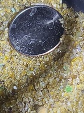 CRUSHED GLASS 2-4 MM SIZE, 100 grams, glass particles