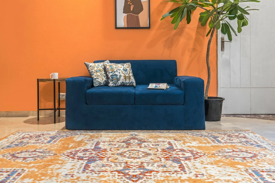 Distressed Bohemian Runner - 2'x8', Ivory, Transitional Moroccan Rug - 512 - Image 4 of 4