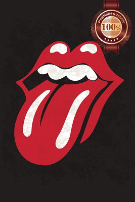 ROLLING STONES RED TONGUE AND LIPS MUSIC BAND PRINT PREMIUM POSTER