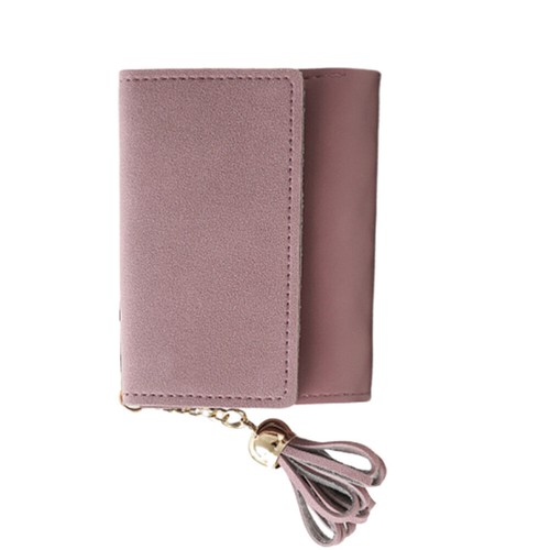 Frosted Tassel Wallet Women's Student Credit Card Ladies Wallets - Picture 3 of 12