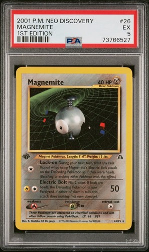 Magnemite (1st Edition) graded PSA 5 for sale on eBay
