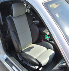 for BMW 3 SERIES COUPE 2000-2006 IGGEE S.LEATHER CUSTOM FIT 2 FRONT SEAT COVERS