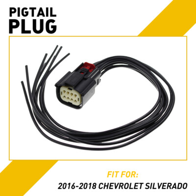 For 2016-2018 Chevy Silverado Xenon HID LED Headlight Connector Pigtail plug EXV