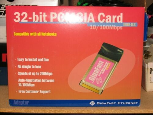 Giafast PCMCIA Network Card for laptops never used. Still in box and with soft - 第 1/7 張圖片