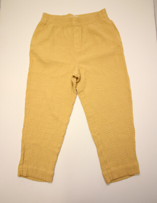 Madewell Lightspun Gauze Tapered Huston Pull-On Crop Pants