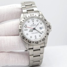 Rolex 16570 Explorer II with White Dial