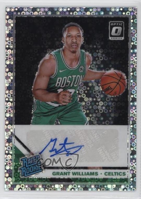 2019-20 Donruss Optic Fast Break Prizm Signatures Grant Williams Rookie Auto RC