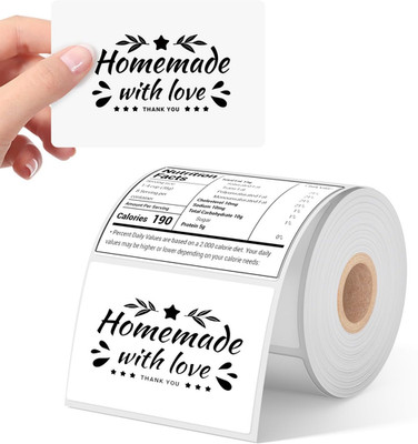 4''X3'' Thermal Labels Roll for Small Business Supplies - Commercial Grade Logo St