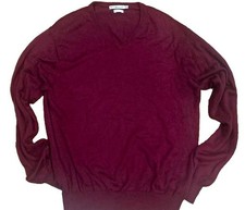 Peter Millar Men s Burgundy V-Neck Pullover S...