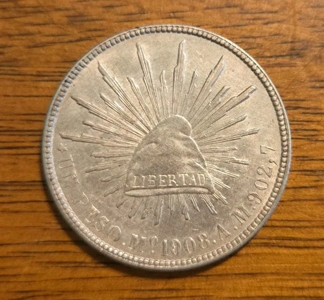 【新年セール】メキシコ　1ペソ銀貨　リストライク　1908-Mo GV PCGS 1 Peso 1908 Year Mexican Coins (1905-Now) for sale | eBay