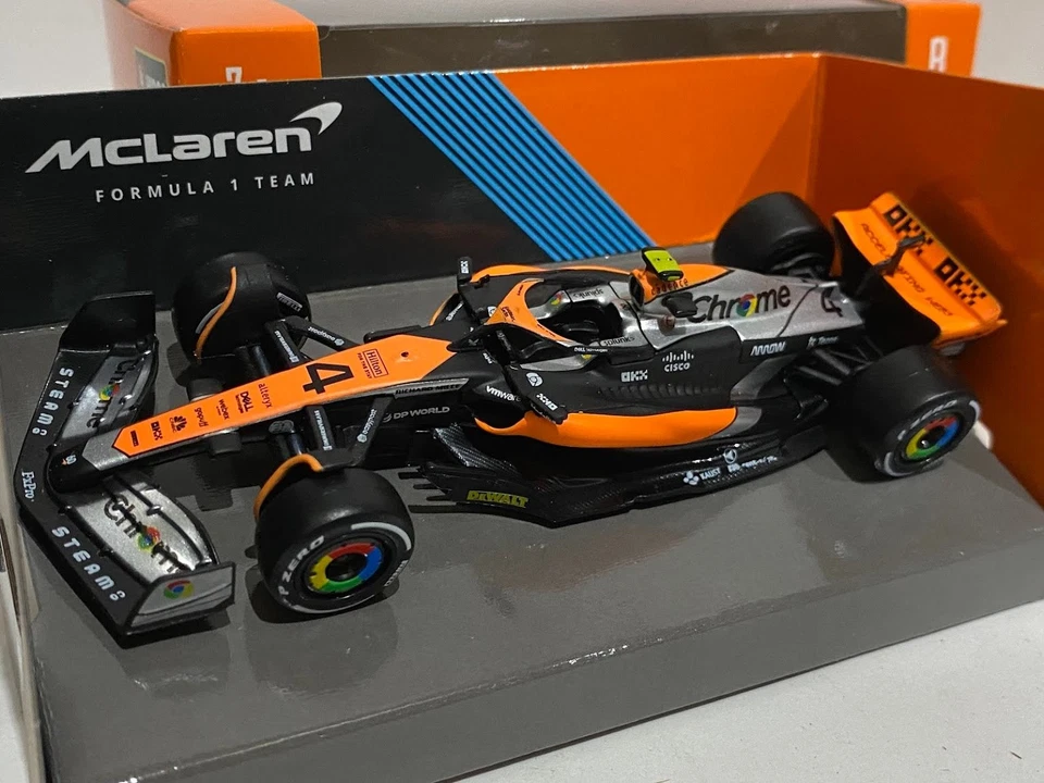 BURAGO McLaren MCL60 2023 British Grand Prix F1 1:43 Ixo Diecast - Imagen 4 de 4