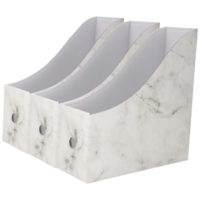 Sturdy Cardboard Magazine Holder  Magazine Storage Box Book Bins Desk File2229
