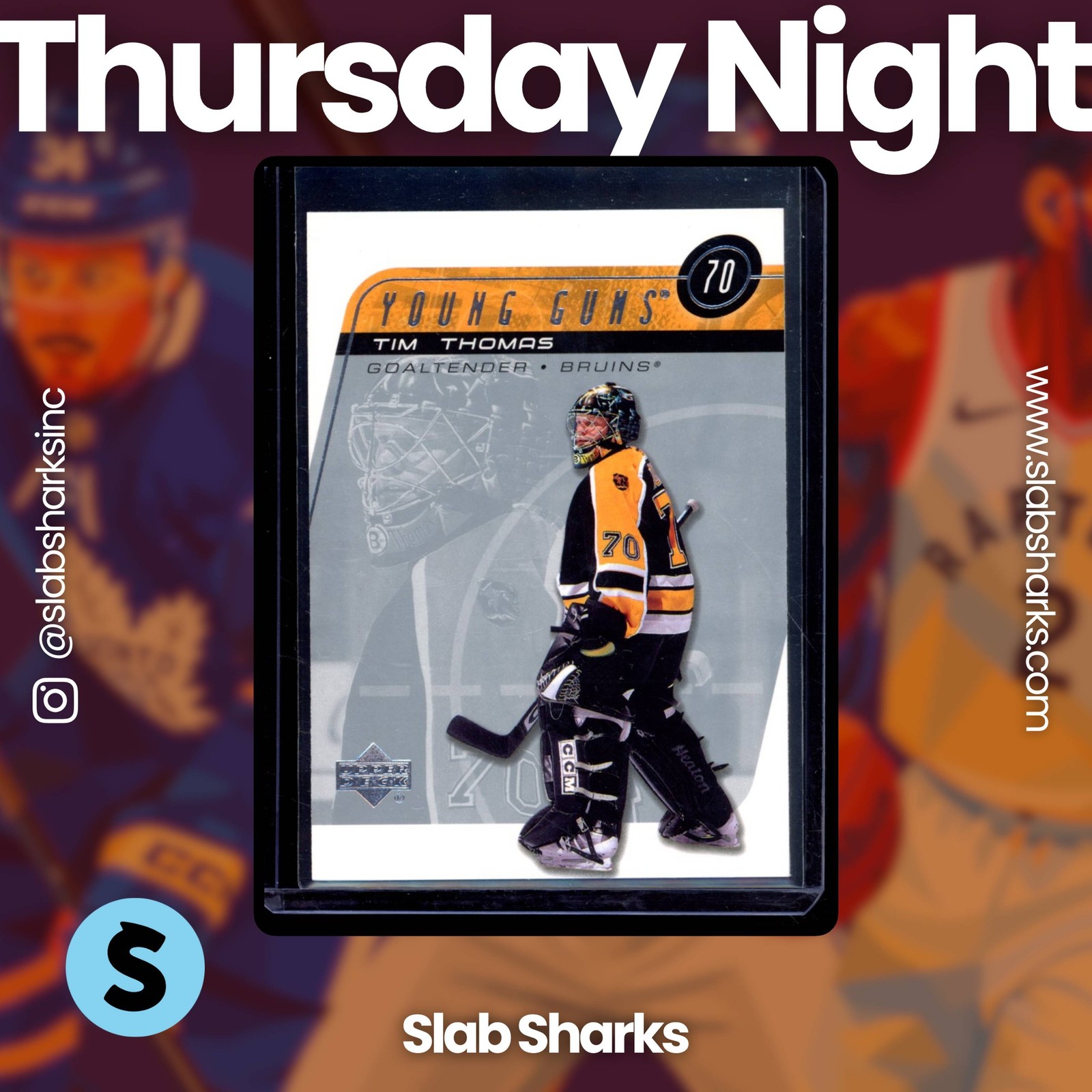 2002 UPPER DECK #429 TIM THOMAS YOUNG GUNS RC ROOKIE