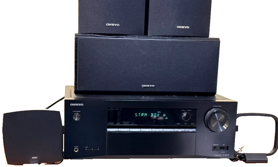 Onkyo TX-SR373 5.2 Channel 4K HDMI Bluetooth A/V Receiver - No Remote - Image 3 of 4