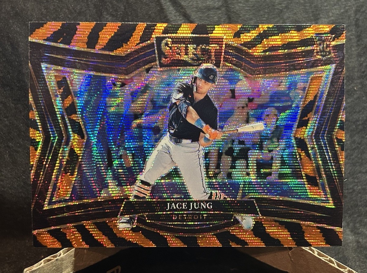2025 Panini Select Jace Jung Tiger Prizm Diamond Lvl SSP Detroit