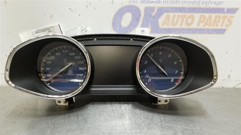 16 2016 MASERATI QUATTROPORTE GTS SPEEDOMETER INSTRUMENT GAUGE CLUSTER 670034284
