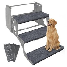 RV Step Covers 22 Inch 3 Pack RV Stair Covers Wrap, Best 22" wide spring Gray
