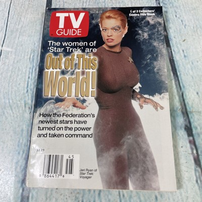 Vintage TV Guide 1997 November 8-14 - Women of Star Trek Sexy Jeri Ryan on Cover