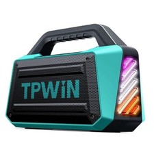 Powerful 80W Outdoor Bluetooth Speaker: IPX6 Waterproof, Rugged, 20H Teal