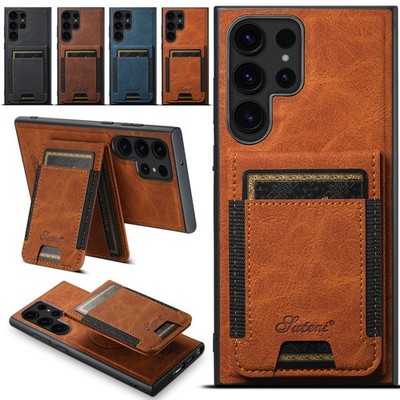 For Samsung Galaxy S26 Ultra/S25+/S25 Magnetic Detachable PU Leather Wallet Case