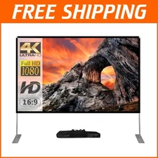 100-Inch Portable Outdoor Projector Screen with Stand for Cinematic Experiences