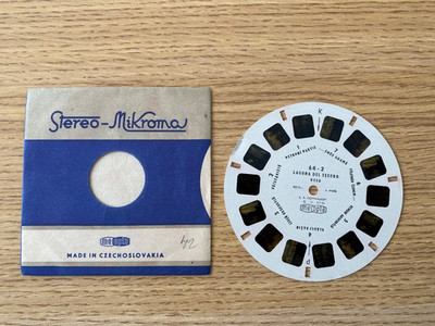 RAR Laguna Del Tesoro 60er Jahre Meopta Meoskop View-Master Rolle 3D Nr. 64-2