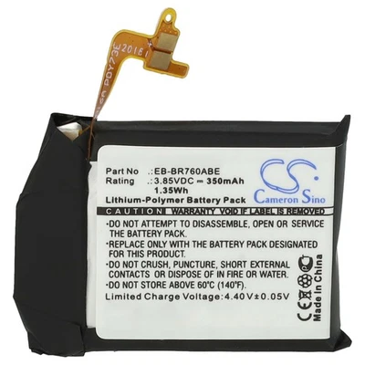 Batterie pour Samsung Gear S3 Classic, S3 Frontier, SM-R760 350mAh 3,85V - Photo 1/4