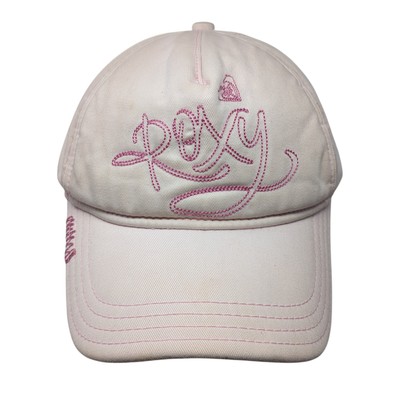Roxy Snapback Hat Pink One Size Adjustable Embroidered Casual Outdoor