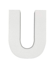 12 Inch Smooth Foam Letter U Great For Arts Craft DIY Projects Decorations