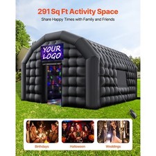 Inflatable Nightclub, 17.72 x 16.4 x 13.9 ft Inflatable Party Tent with 680W Blo