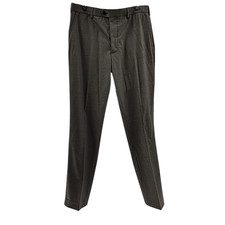 Quince Women Stretch Wool Dress Pants - Straight Grey Melange 36X34