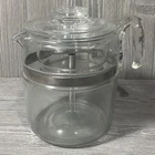 Vintage Pyrex Flameware 7759 6-9 Cup Percolator Coffee Pot Complete