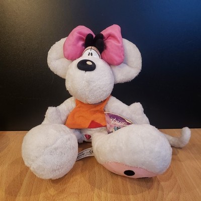 Vintage Rare Plush Diddl Mouse Depesche Germany Diddlina Toy With Tags 8825 (DE)
