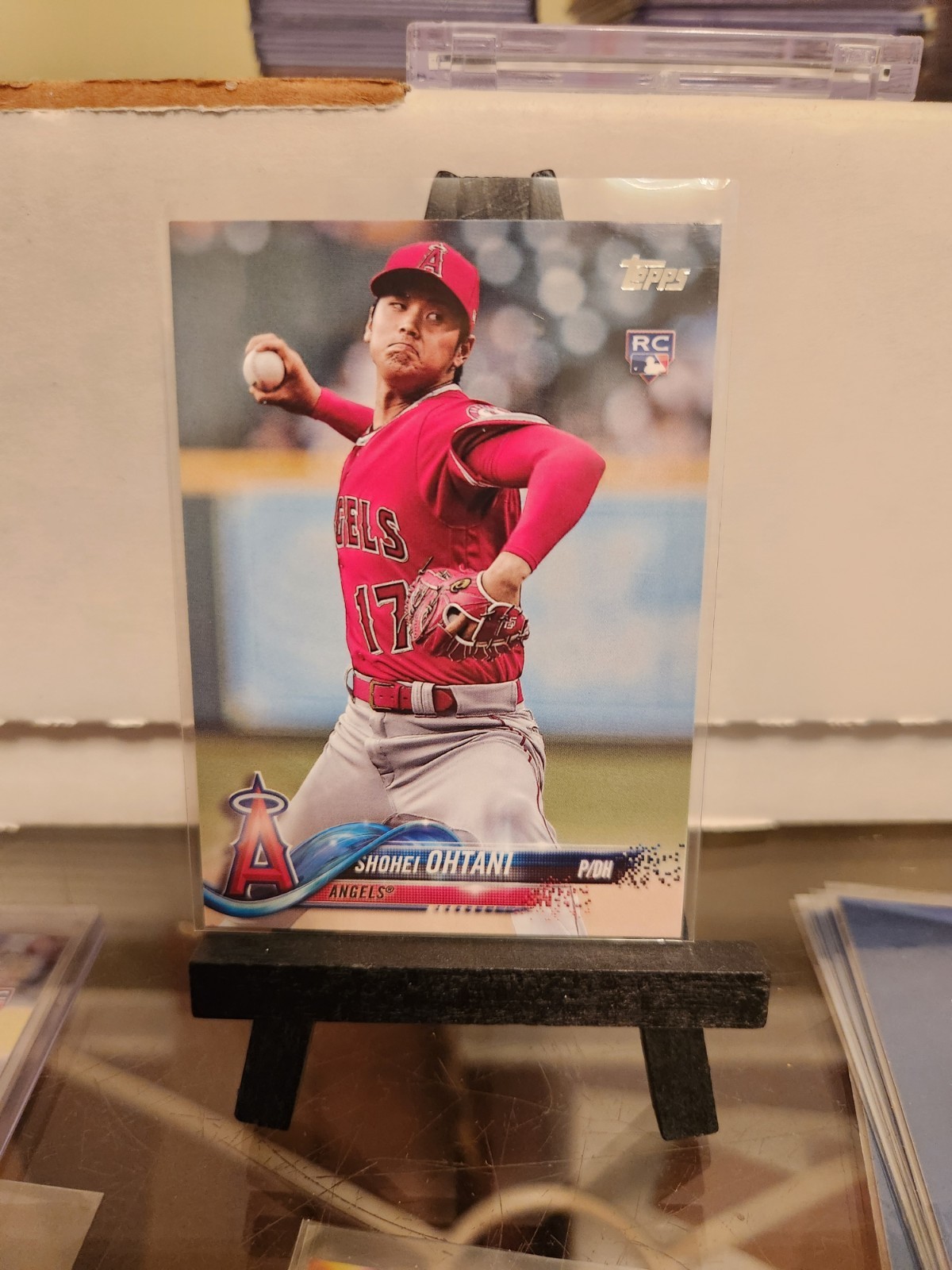 2018 Topps Update Series - Shohei Ohtani #US1 Pitching, Red Jersey (RC)