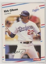 1988 Fleer Update Glossy Kirk Gibson #U-93 0h1