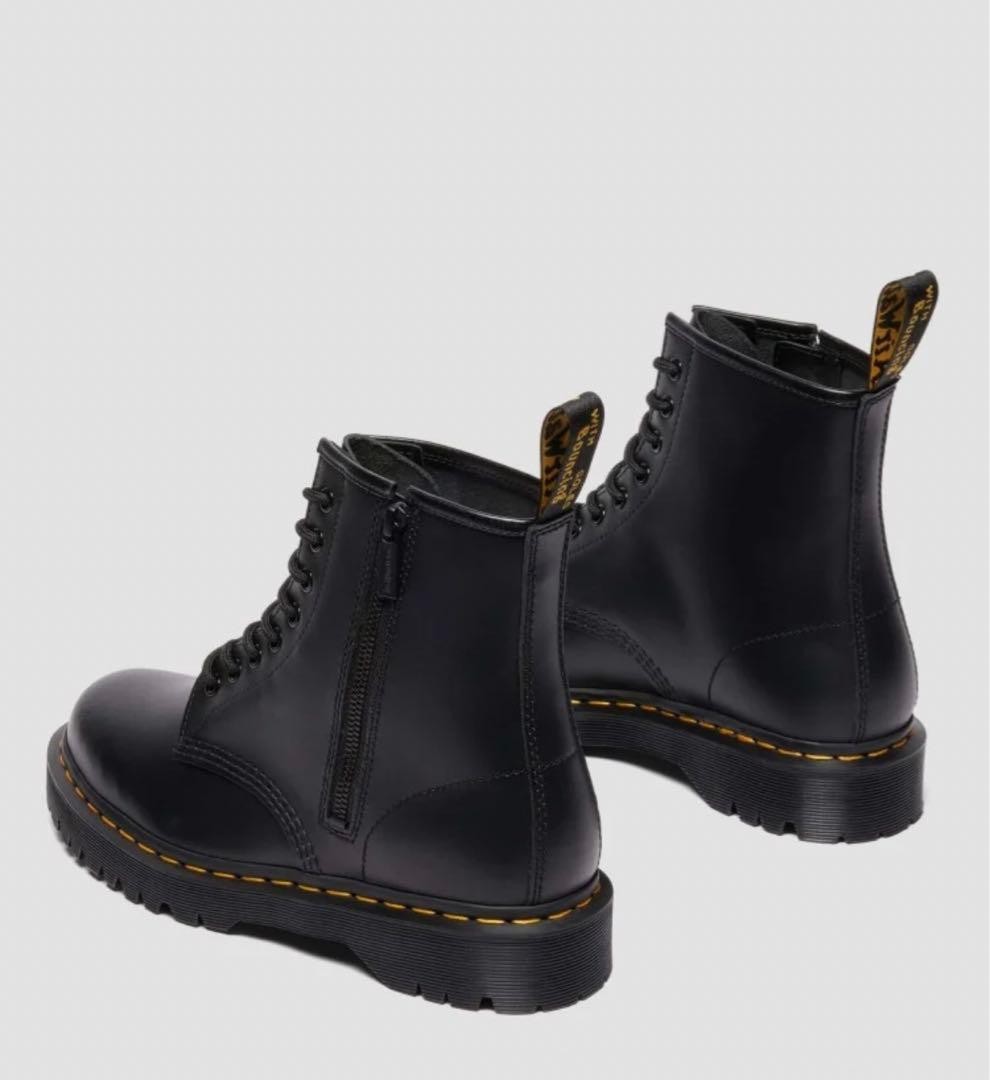 Dr. Martens 1460 ZIP BEX 8-Hole Leather Boots Gray Women's Size 22cm image 2