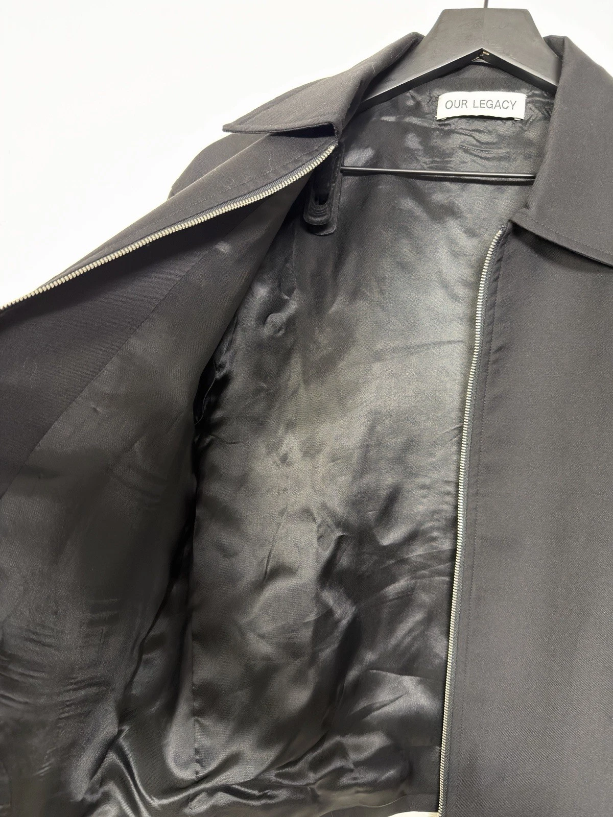 Our Legacy Black Wool Mini Jacket Size 46 - product detail image 8