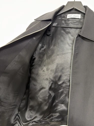 Our Legacy Black Wool Mini Jacket Size 46 image 8