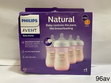 Philips AVENT SCY903/14 Baby Bottle with Natural Response Nipple 9oz 4 PK Pink