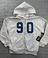 Art Class Hoodie Girls Youth Medium 8 Gray Full Zip 90 Graphic Fleece Sweatshirt