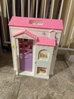 Vintage Barbie Foldable Dollhouse House Playset Plastic White Pink Purple 90s