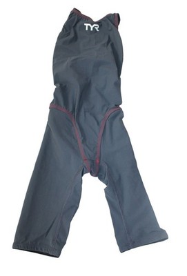 DAMEN SCHWIMMANZUG ANZUG LEGSUIT TYR ANTRAZIT GRAU ZIERNÄHTE TPSF06A  Gr. 34 NEU