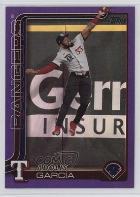 2025 Topps Series 1 Purple Rainbow 55/250 Adolis Garcia Adolis García #247 1ub2