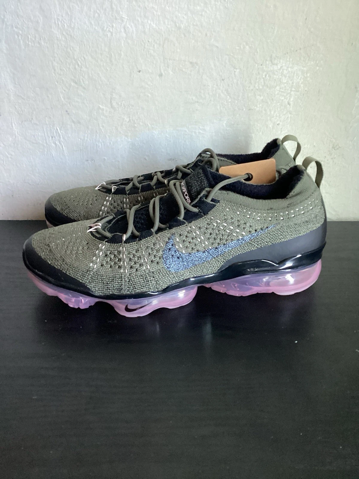 Scarpe da corsa Nike Air Vapormax 2023 FK Medium oliva nero rosa 9 5 DV1678 200