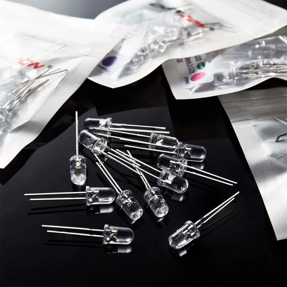 5mm LED Diode superhell 30° 20mA Ultrahell 30° Blau Rot Grün Gelb Orange UV Weiß - Bild 3 von 3