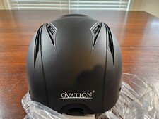 Ovation OV Deluxe Schooler Riding Helmet Equestrian Black M/L ASTM F1163  23