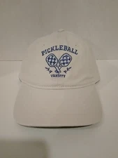 Pickleball Hat Varsity Almond Embroidered Cap "See You On Court" Adjustable