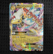 Pokemon TCG M Ampharos EX Ultra Rare Full Art Holo 88/98 XY Ancient Origins on eBay