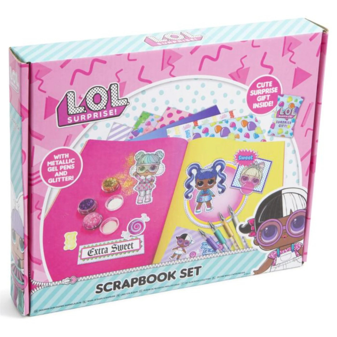 LOL Surprise Scrapbook Set ✨ Glitter, Stickers, Pens & Surprise Gift! Ages 3+